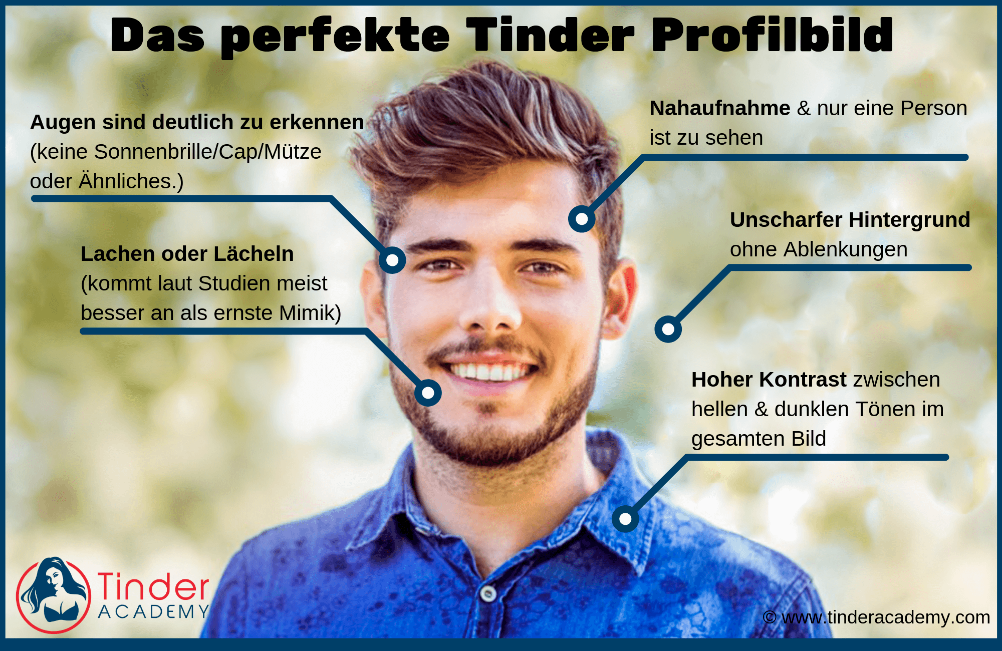 Das Perfekte Tinder Profilbild Für Mehr Matches Tinderacademycom.